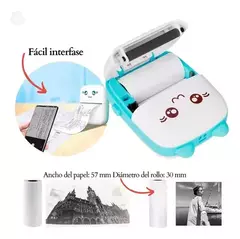 Mini Impresora Térmica Portátil Bluetooth Recargable Fotos - tienda online