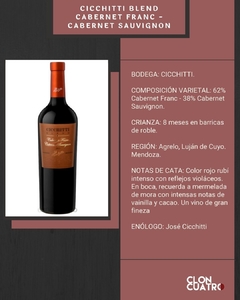 Vino Cicchitti Blend Cabernet Franc – Cabernet Sauvignon - comprar online