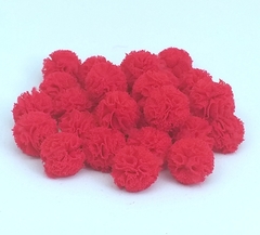 10 Pompons de tule 18mm