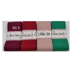 Kit Fitas De Gorgurão Sanding 38mm - Encanto das Fitas