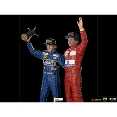 Ayrton Senna and Alain Prost Deluxe 1/10 - The Last Podium - Art Scale - Iron Studios - Camuflado Toys