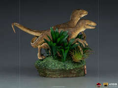 Raptors Deluxe - Jurassic Park - Art Scale 1/10 - Iron Studios - Camuflado Toys