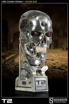 Head Terminator Life-Size Bust 1/1 Combat Veteran Endoskeleton Sideshow - loja online