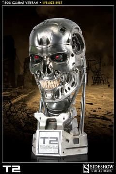 Imagem do Head Terminator Life-Size Bust 1/1 Combat Veteran Endoskeleton Sideshow
