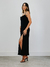 SLIP DRESS OLD IS COOL MIDI PRETO na internet