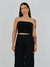 TOP CROPPED ALFAIATARIA RETO PRETO