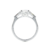 Anel em Ouro Branco 18K com Diamante 0.5 ct - comprar online