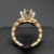 Anel Ouro 18K 2 Quilates de Moissanite - Joalheria Status