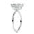 Anel Harper Ouro Branco com Moissanite - comprar online