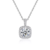 Colar e Pingente em Ouro Branco com Pedra Moissanite - loja online