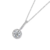 Colar em Ouro Branco e Pingente Moissanite 1ct - comprar online