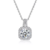 Colar em Ouro Branco + Pingente Moissanite 2ct - Joalheria Status