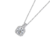 Colar em Ouro Branco + Pingente Moissanite 2ct - Joalheria Status