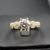 Anel Ouro 18K 2 Quilates de Moissanite