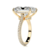 Anel Ouro Amarelo 18K - Moissanite Radiante 3 Quilates - comprar online