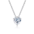 Colar + Pingente Coração Moissanite 1ct