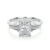 Anel em Ouro Branco 18K com Diamante 0.5 ct