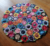 tapete de crochê flores multicores