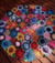 tapete de crochê flores multicores - lendária