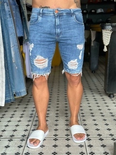 Bermuda jeans destroyed city - comprar online