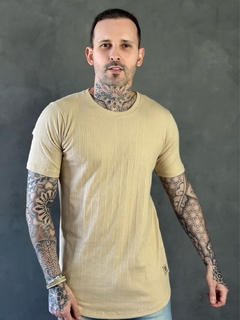 Camiseta longline basic beige - comprar online