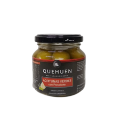 Aceitunas verdes rellenas con provolone x 190 grs - Quehuen
