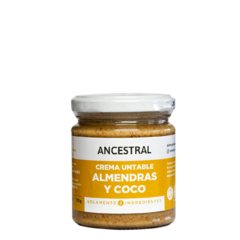 Crema untable Almendras y Coco x 170 grs - Ancestral