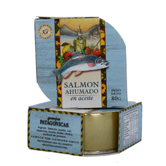 Salmón ahumado en aceite. Lata x 80 grs - Granjas Patagónicas - comprar online