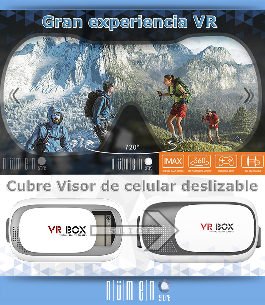 Gafas 3D Realidad Virtual VR BOX 2.0 + Joystick compatible Android iOS