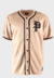 SC02J- Camisa De Baseball Prison Bordada Bege Premium