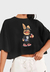 JC03b-Camiseta Cropped Prison Rabbit Black - comprar online