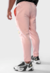 CW012p - Calça Jogger Moletom Prison Rosa Bordada na internet