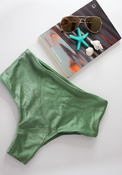 Calcinha Hot Pants Ilha Bella - Verde Oliva - Tecido Canelado - comprar online