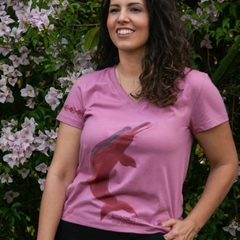 T-shirt Boto cor de Rosa - Instituto Juruá