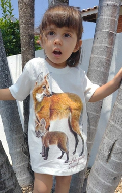 Camiseta Infantil Lobo Guará - Ivone Lyra - comprar online