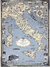 Mapa Pictorico Italia 1935 - LAS CARTOGRAFAS