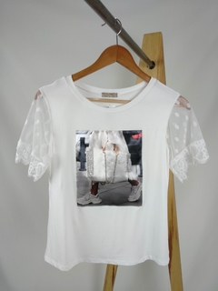 T-Shirt estampada Paris na internet