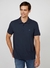 Polo Manga Curta Dudalina Azul Marinho Regular Fit - comprar online