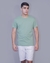 T-Shirt Manga Curta Ogochi Verde Loden-Frost Slim