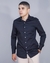 Camisa Manga Longa Individual Preto Slim Fit