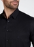 Camisa Manga Longa Dudalina Lisa Preto Stretch - Backstage - Estilo Masculino Exclusivo