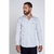 Camisa Manga Longa Individual Listrado Branco Comfor Fit