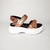 Sandalias con plataforma Cuero color bronce - comprar online