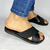 Sandaia De Goma Trenzadas Color Negro - comprar online