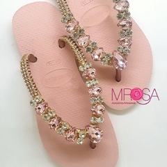 Chinelo Rosa Ballet Pedraria