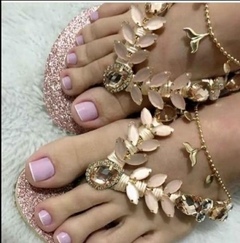 Chinelo Rosa de Glitter Sereia Pronta Entrega