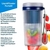 Mini Liquidificador Portátil Usb 400ml Copo Mixer De Suco TOMATE - comprar online