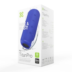 PARLANTE KLIPXTREME TITANPRO PORTATIL STEREO TRUE WIRELES 20HS - 16W - IPX7 BLUE (KBS-300BL) --A PEDIDO - tienda online