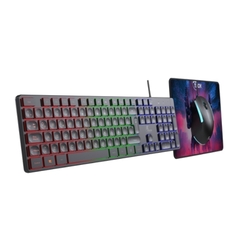 COMBO XTECH TECLADO MOUSE Y PAD MOUSE XTK-535S GAMER HASHA RGB USB (XTK-535S) --A PEDIDO - comprar online