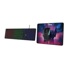 COMBO XTECH TECLADO MOUSE Y PAD MOUSE XTK-535S GAMER HASHA RGB USB (XTK-535S) --A PEDIDO